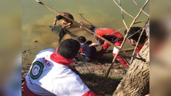 پیکر راننده خودروی سقوط نموده به کانال حشمت رود آستانه اشرفیه پیدا شد
